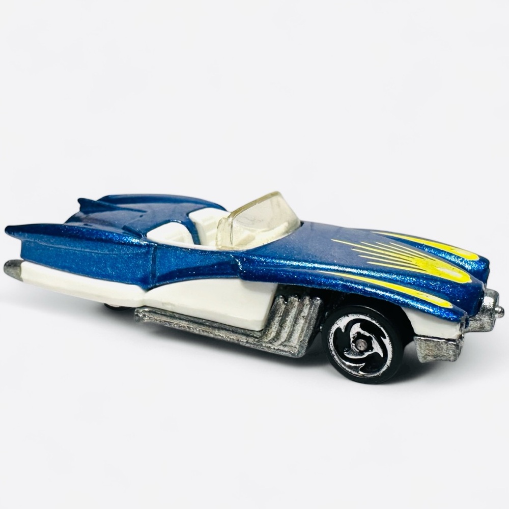 🔥🏁Hot Wheels 1990 Swing Fire – Vintage Blue Convertible Die-Cast Car🏁🔥